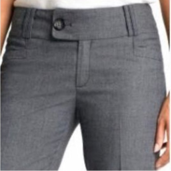 Banana Republic Martin Gray Flare Pants Tailored Elegance - Picture 4 of 7